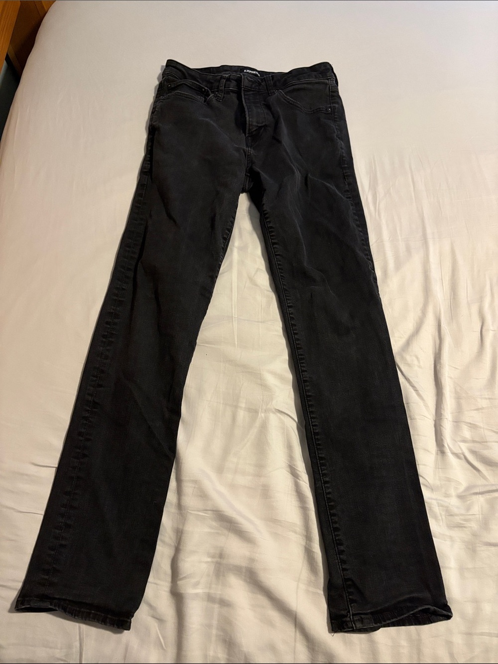 Express Men’s Straight Jeans Black 30 x 34